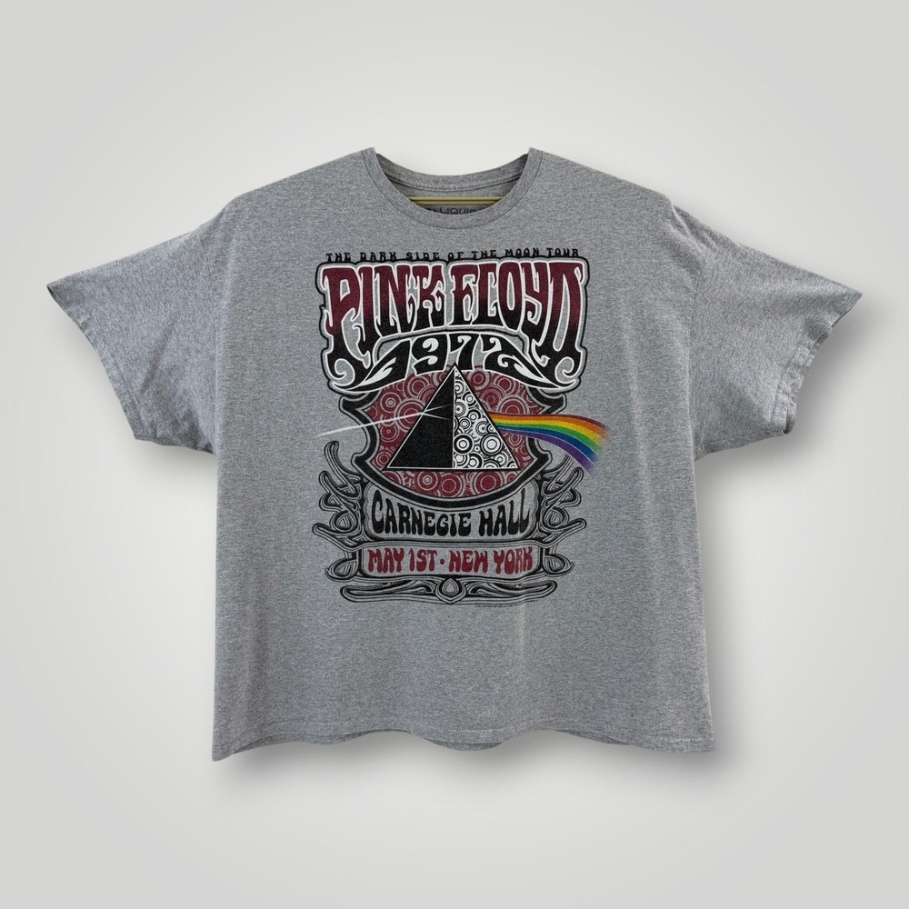 Liquid Blue Pink Floyd Shirt Mens 3XL Dark‎ Side Moon Carnegie Hall Band Tee